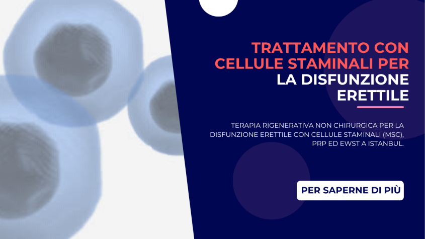 Trattamento con cellule staminali per la disfunzione erettile